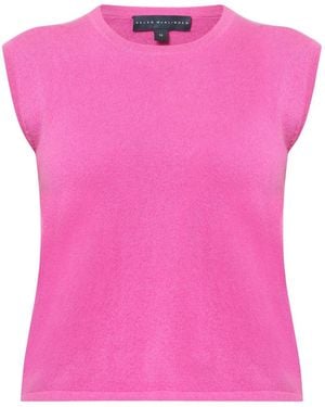 Helen Mcalinden Marlena Cyclamen Cashmere Vest - Pink