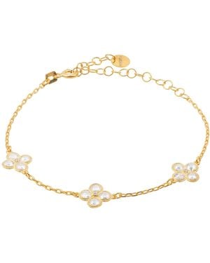 LÁTELITA London Flower Clover Triple Bracelet - Metallic