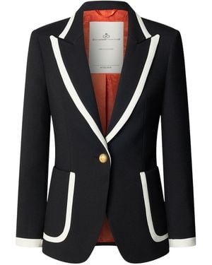 The Extreme Collection Blazer With Contrast Piping Laurent - Black