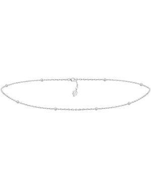 SALLY SKOUFIS Bold Minx Waist Chain With Made Cz Diamond Stimulant - White
