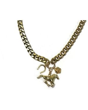Rachel Nathan Rodeo Curb Necklace - Metallic