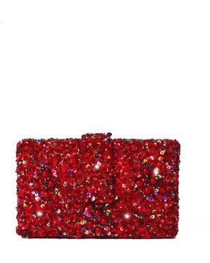 Simitri Garnet Kitsch Clutch - Red