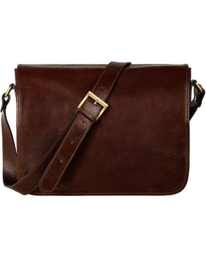 Time Resistance Leather Messenger Bag – The Stranger - Brown