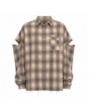 mysimplicated Fragmented Sleeves Shirt - Blue