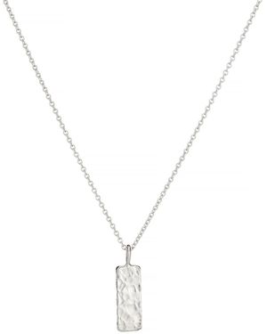 Posh Totty Designs Silver Tag Necklace - Metallic
