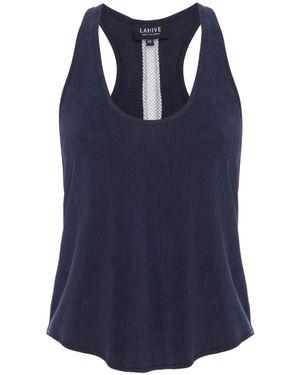 LAHIVE Bella Midnight Racer Back Tank - Blue