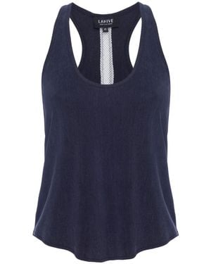 LAHIVE Bella Midnight Racer Back Tank - Blue