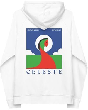 Anchor and Crew Three Celeste Editions Organic Cotton Hoodie - White