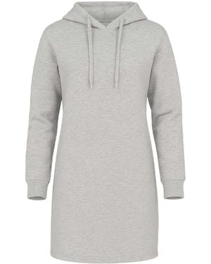 Conquista Minimalist Hoodie Dress - Grey