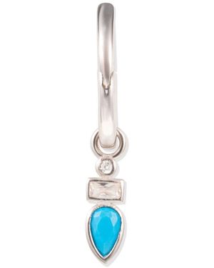 BY EDA DOGAN Drop Charm Earring - Blue