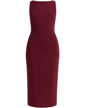 Monlicia Silva Bodycon Midi Dress – Burgundy - Red