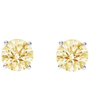 Augustine Jewels Citrine Small Stud Earrings - Metallic