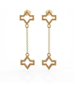 Linda Fiore Starlite Earring, Vermeil - Metallic