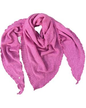 tirillm Palma Triangle Cashmere Scarf Melange - Pink
