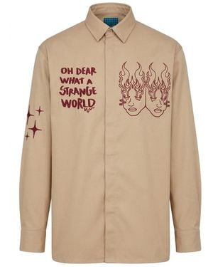 King Naked Neutrals Strange World Shirt - Natural