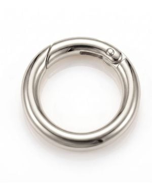 Jaredjamin Large Circular Clicker Clasp - Metallic