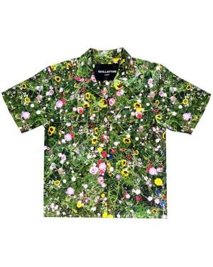 Quillattire Meadow Printed Shirt - Green