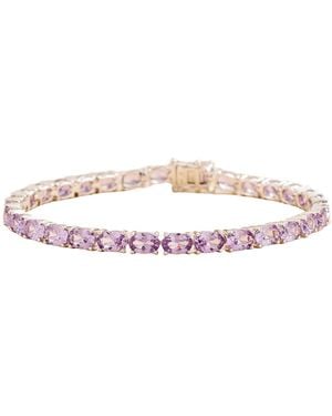 Juvetti Salto Tennis Bracelet Sapphire - Pink
