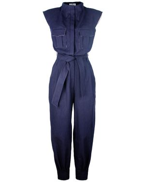 Rua & Rua Cotton Loose Fit Jumpsuit - Blue