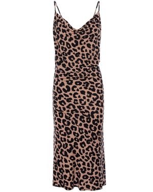 ROSERRY Tulum Jersey Midi Dress - Brown