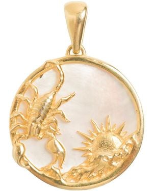 freya rose Scorpio, Zodiac Pendant - Metallic