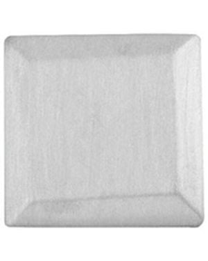 Edge Only Bevelled Square Pin Sterling - White