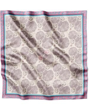 Lamberty Munich Sea-Shells Classic Silk Scarf - Multicolor