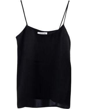 MIONÈ Silk Camisole Top - Black