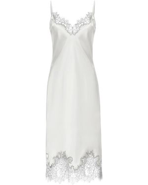 Avenue 8 Lace Detailed Midi Cami Dress - White