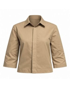 Elamins Boxy Silhouette Shirt - Natural