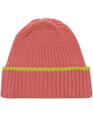 INGMARSON Ribbed Wool & Cashmere Beanie - Red
