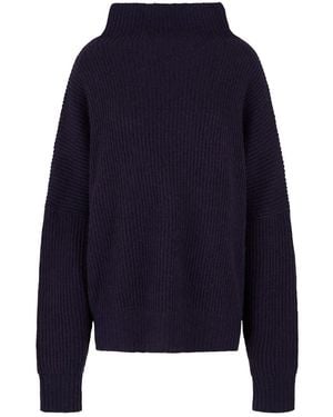 Roisin Linnane Liza Rib Cashmere Sweater - Blue