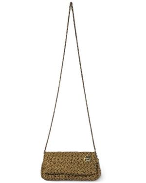 Springmoonatelier Raffia Shoulder Bag - Metallic
