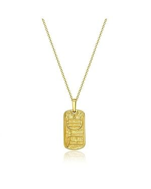 Ormiro Zizai Seal Vermeil Necklace - Metallic