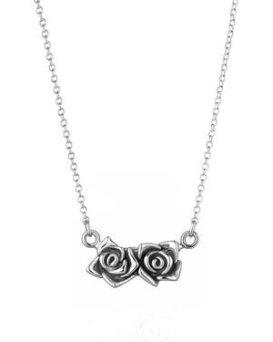 Unaloe Sterling Necklace For – Elegant Pendant Necklace – Handmade Jewellery Gift For Her - Metallic