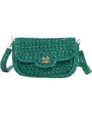 Zanatany Concepts Cassie Raffia Bag - Green