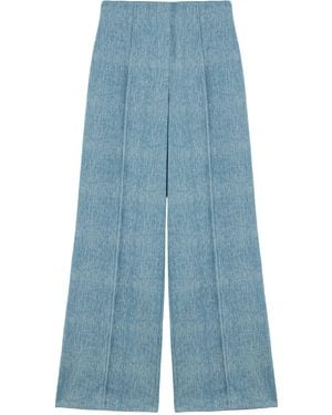 Nocturne Wide-Leg Trousers - Blue