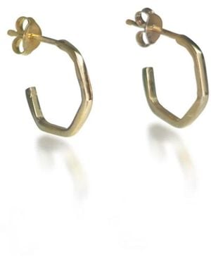 The Jewellery Store London Hive Hoops - Metallic
