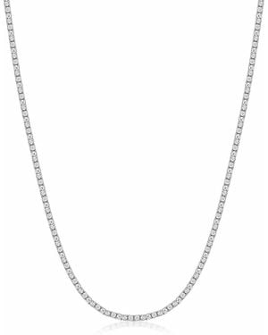 Nialaya Mini Tennis Necklace - Metallic
