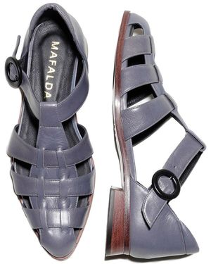 Mafalda Savana Fisherman Sandals - Blue