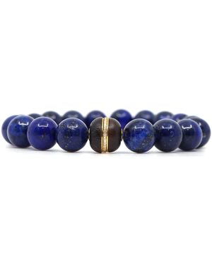 Shar Oke Lapis Lazuli & Wood Bracelet - Blue