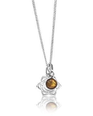 The Jewellery Store London Sacral Chakra/Svadhishthana Chakra Charm Necklace - Metallic