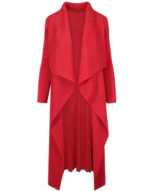 Beatrice von Tresckow Waterfall Crinkle Coat - Red
