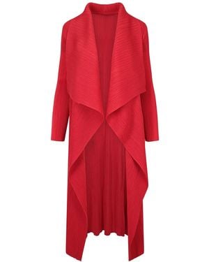 Beatrice von Tresckow Waterfall Crinkle Coat - Red