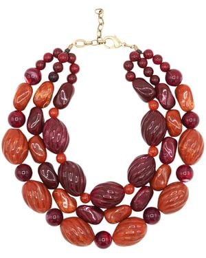 Sita Nevado Big Sabo Necklace - Red
