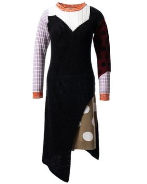 Fully Fashioning Keren Midi Dress - Black