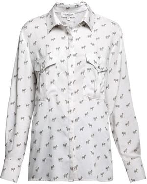 Rumour London Kenya Zebra Print Shirt - Multicolour