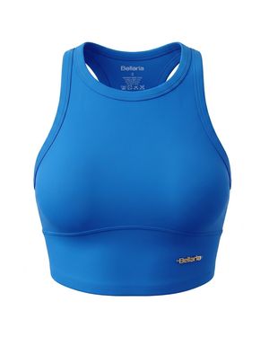 Bellaria Active High-Neck Sports Bra - Blue