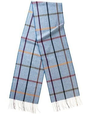 Kinalba Oban Fala Cashmere Scarf - Blue