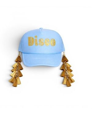 Julia Clancey Tasseltastic Disco Tassel Trucker Cap - Blue